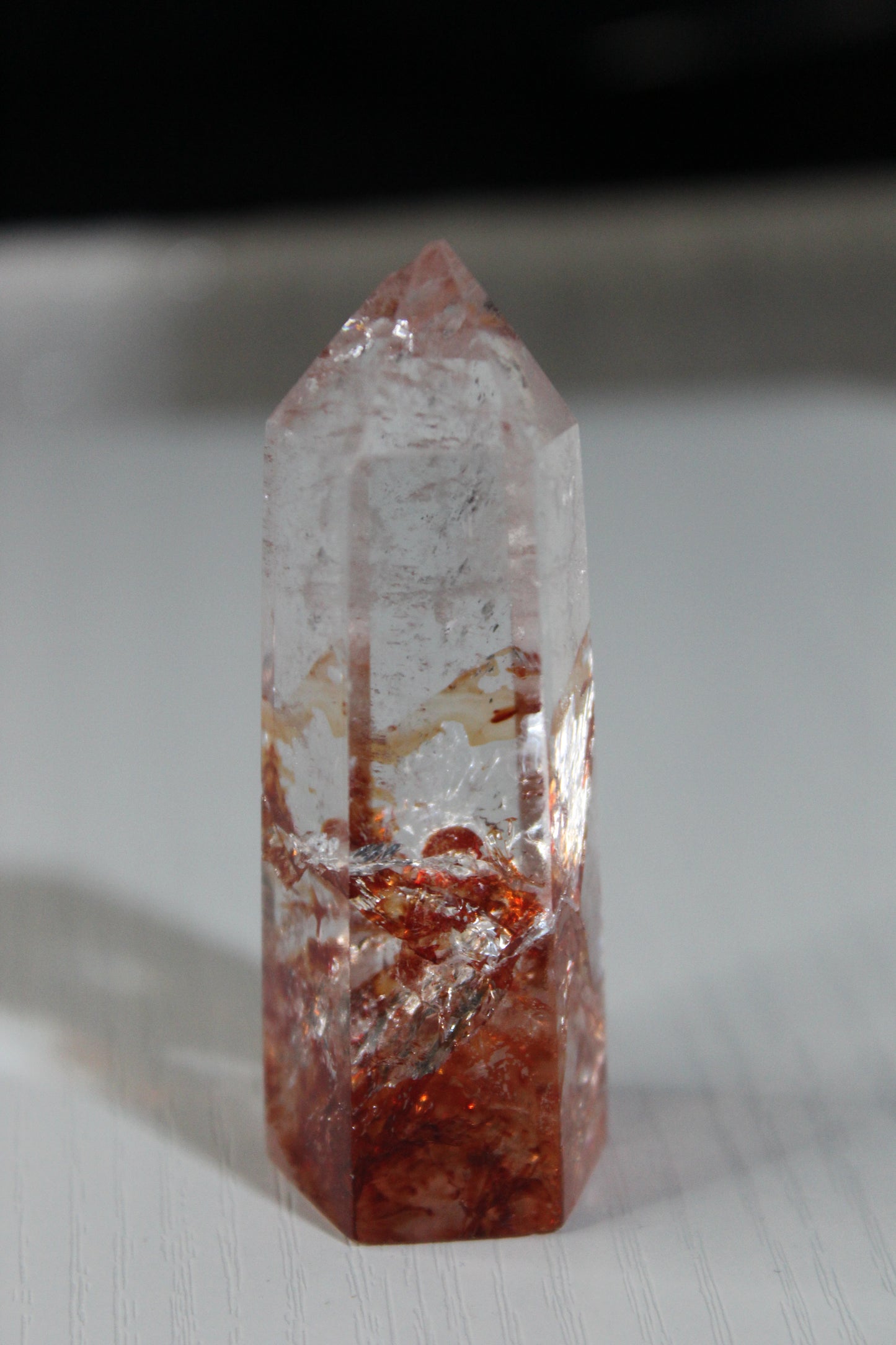 Clear Fire Quartz Tower