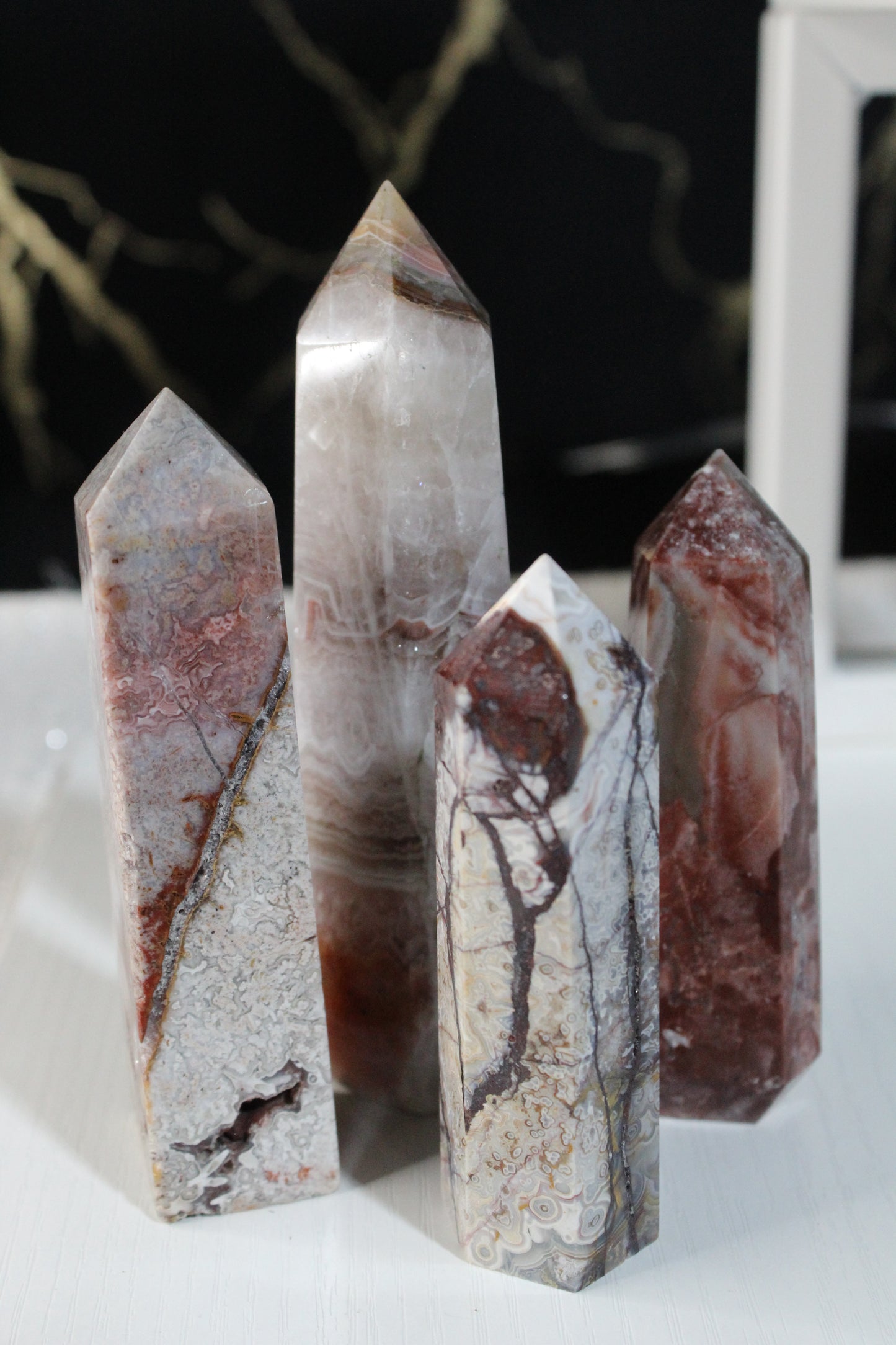 Mexican Crazy Lace Agate Tower