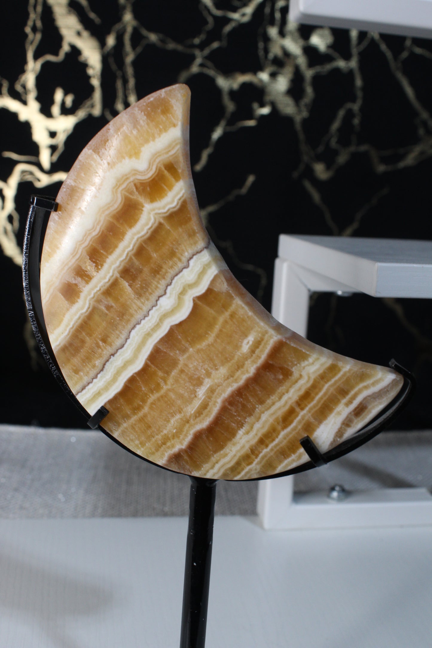Orange Banded Calcite Moons