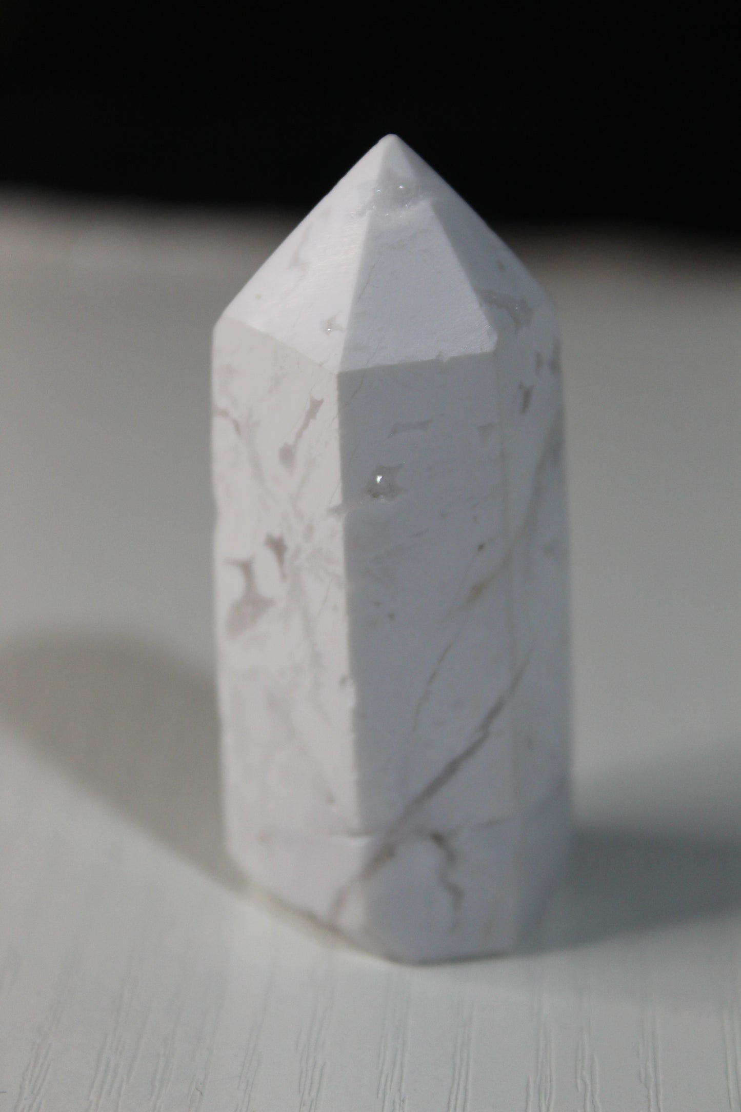 White Druzy Agate Tower