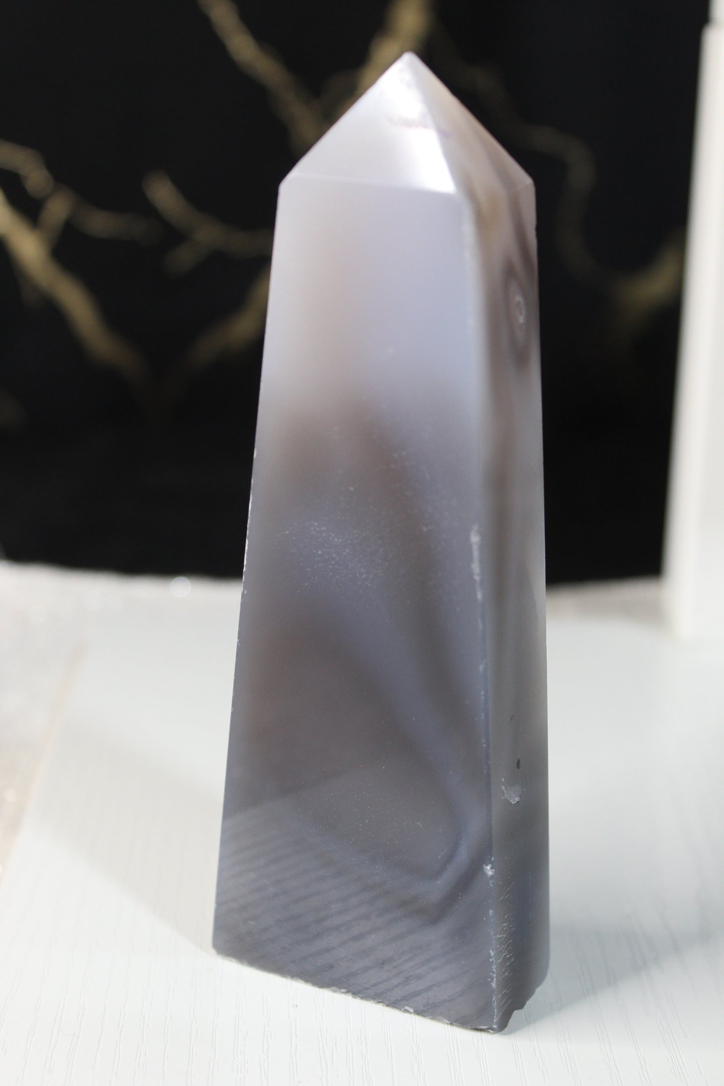 Blue Banded Agate Tower