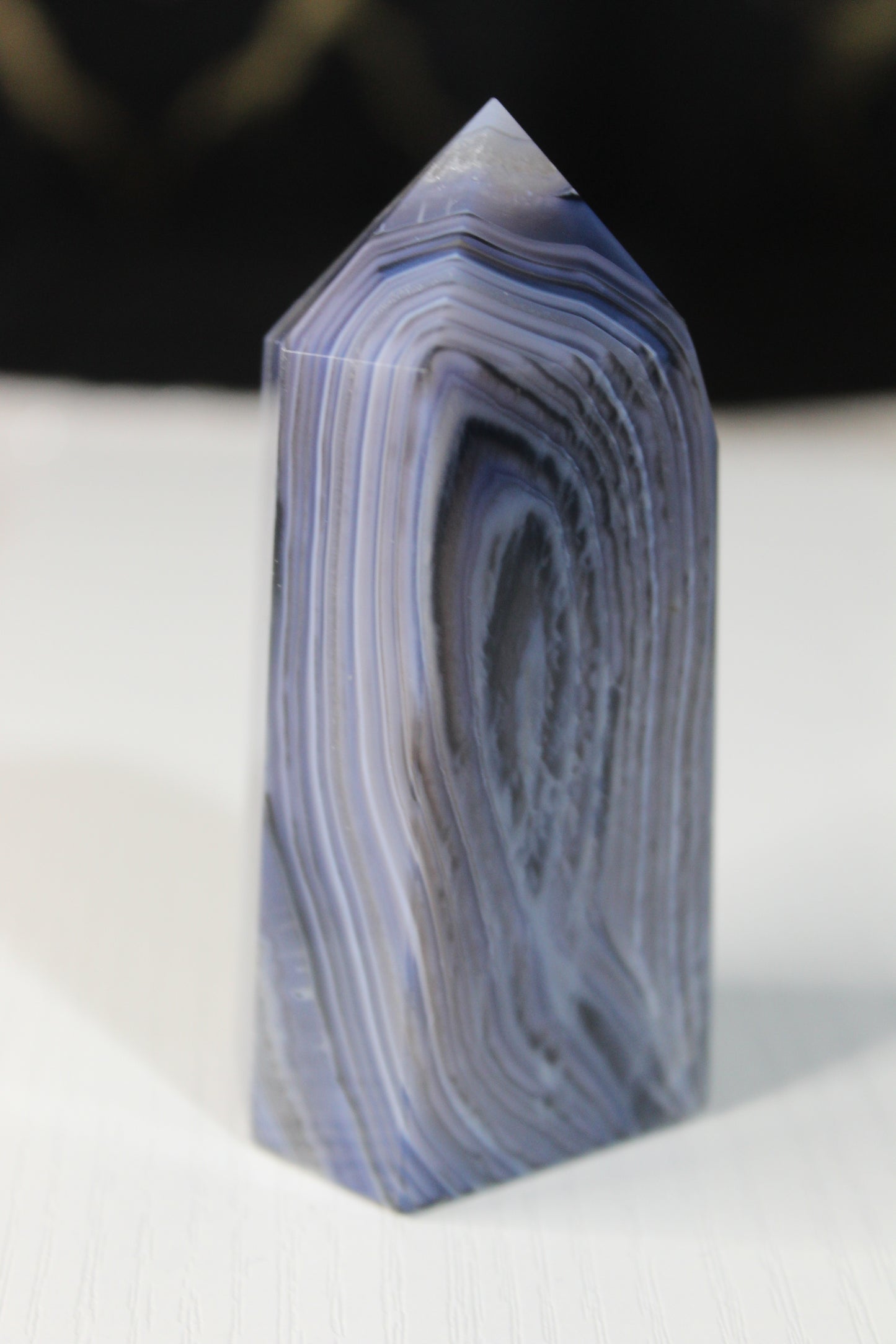 Blue Banded Agate Tower