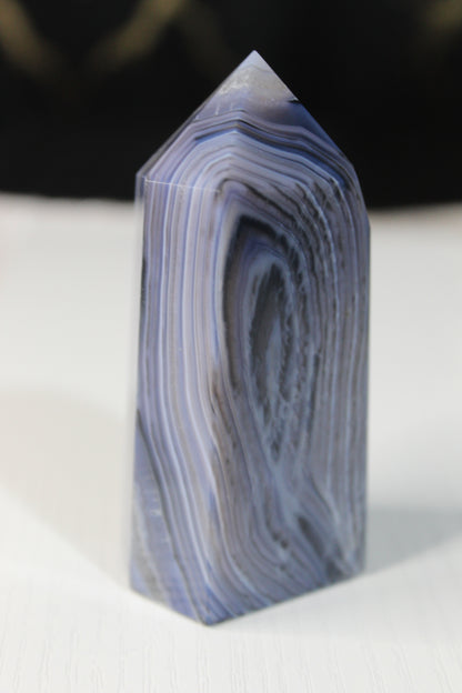 Blue Banded Agate Tower