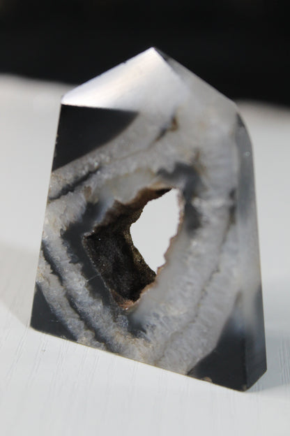 Black Banded Agate Tower