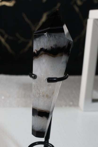 Black Striped Agate Wands