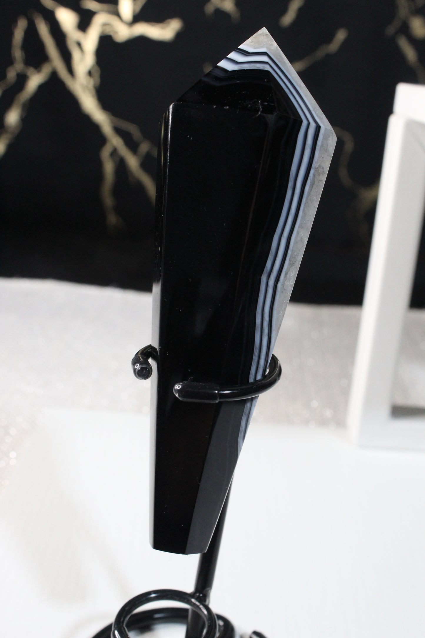 Black Striped Agate Wands