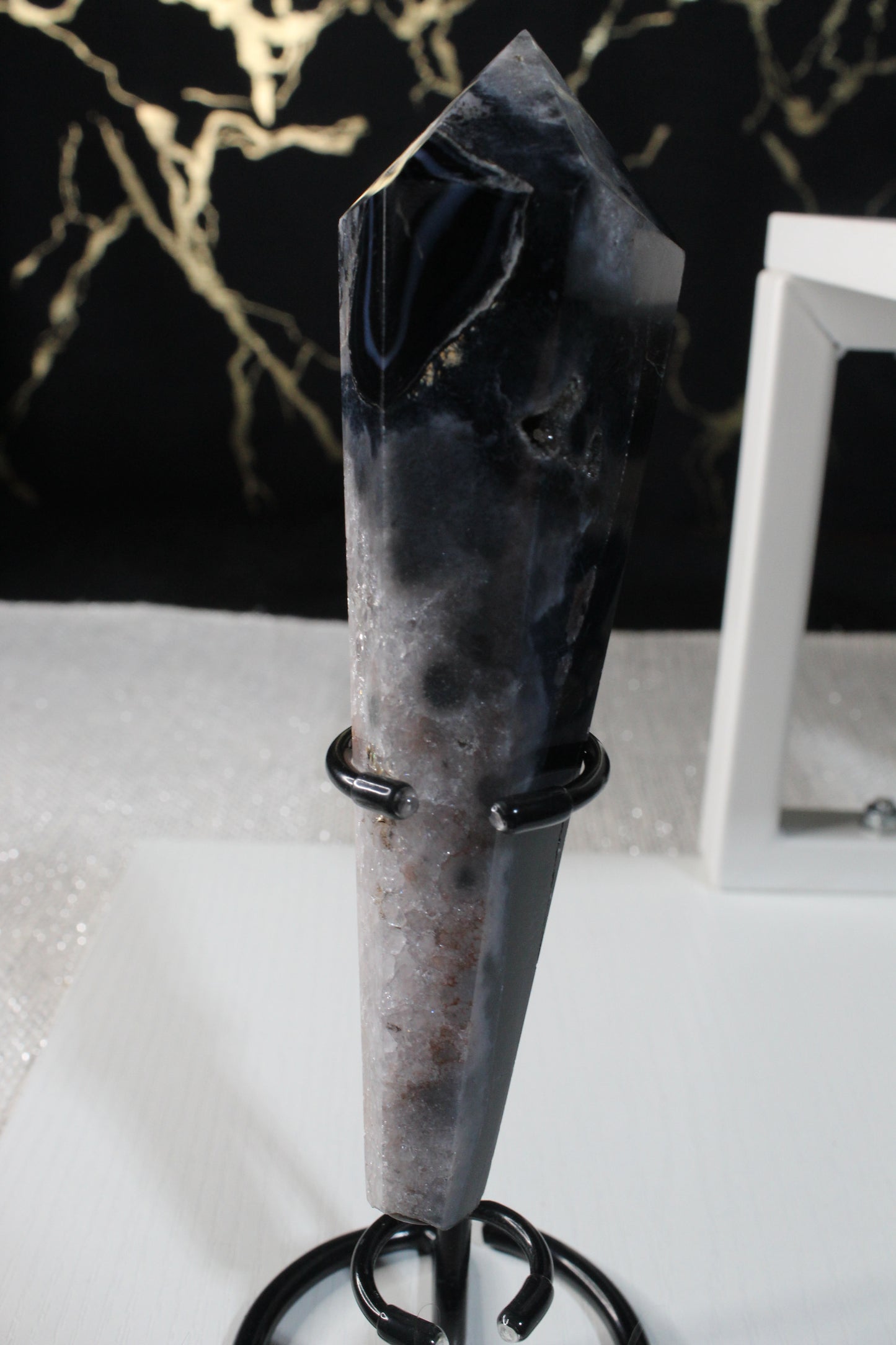 Black Striped Agate Wands