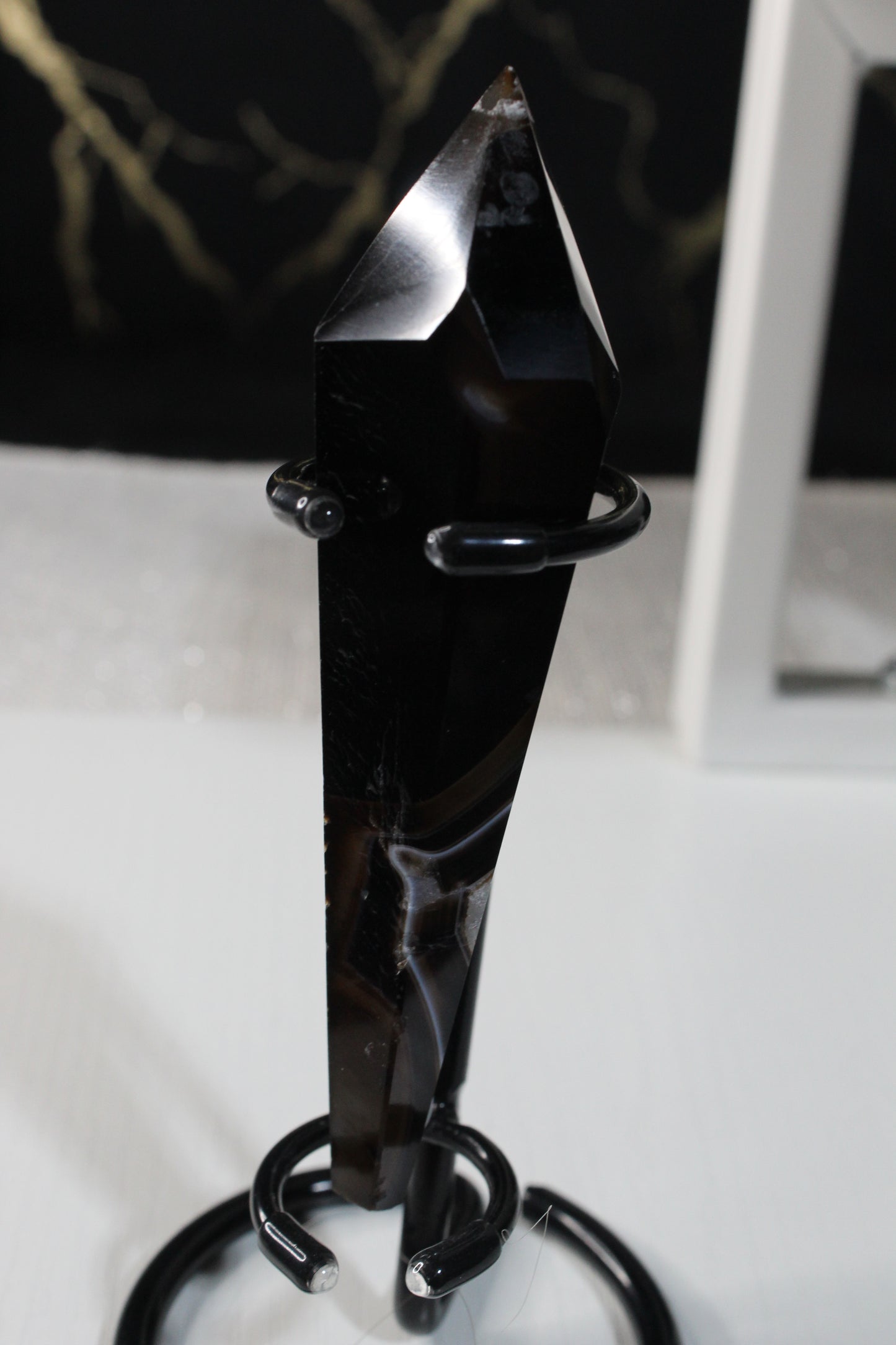 Black Striped Agate Wands