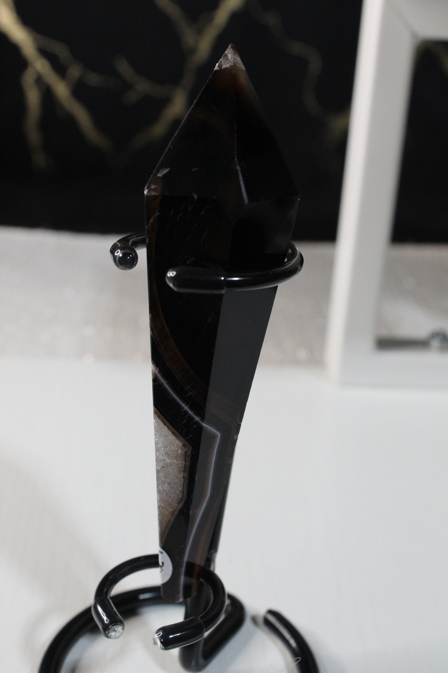 Black Striped Agate Wands
