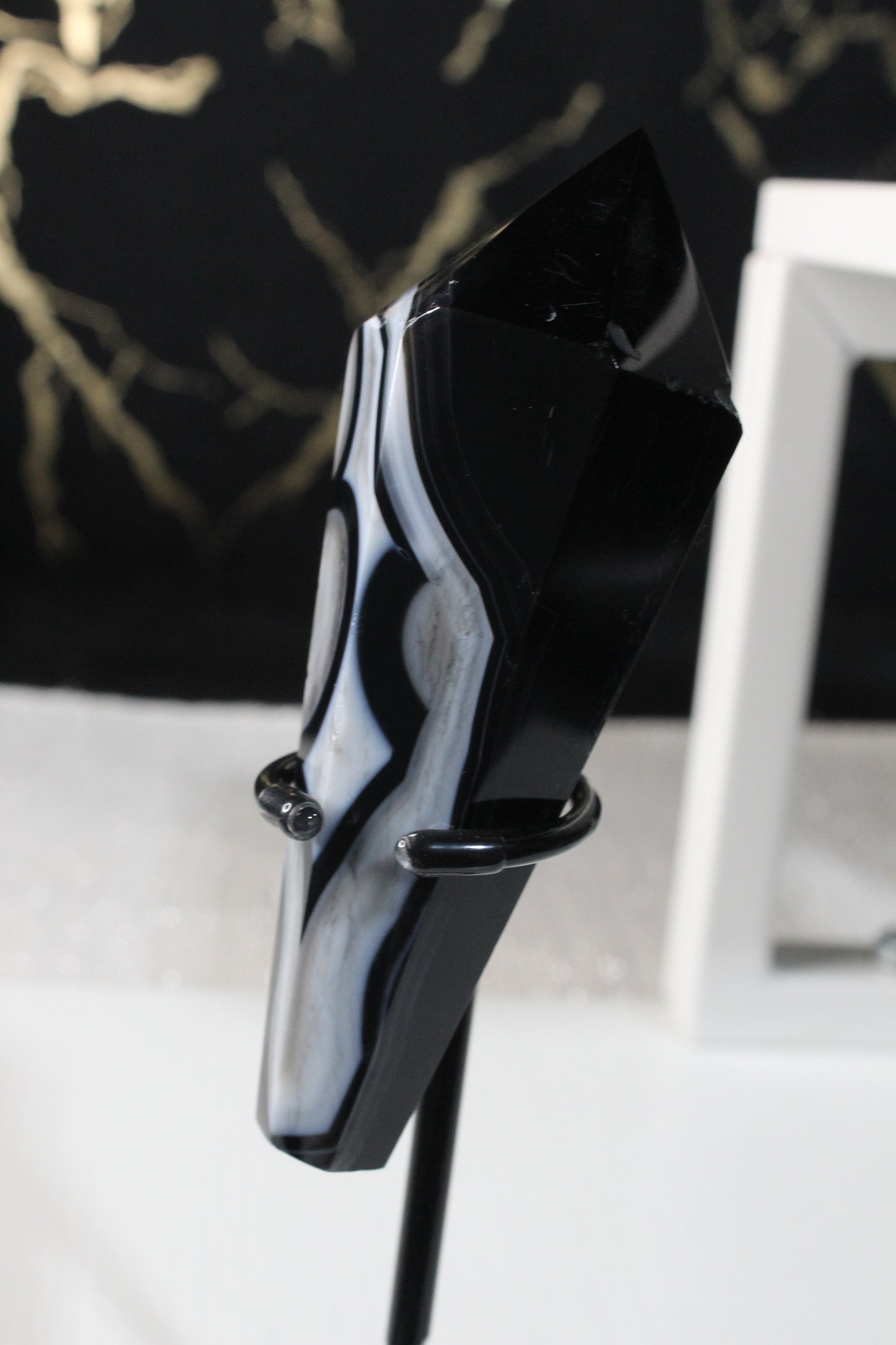 Black Striped Agate Wands
