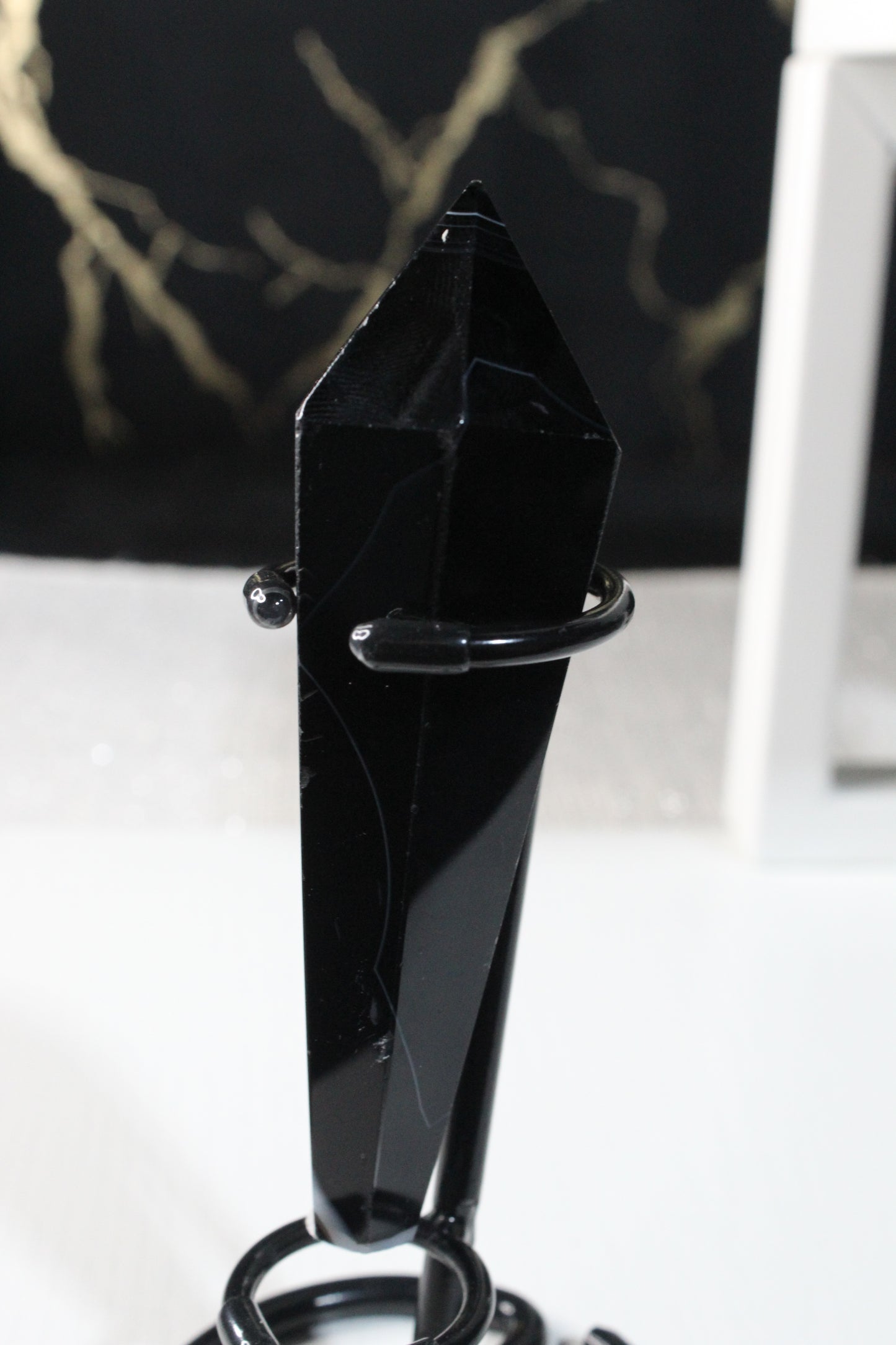 Black Striped Agate Wands