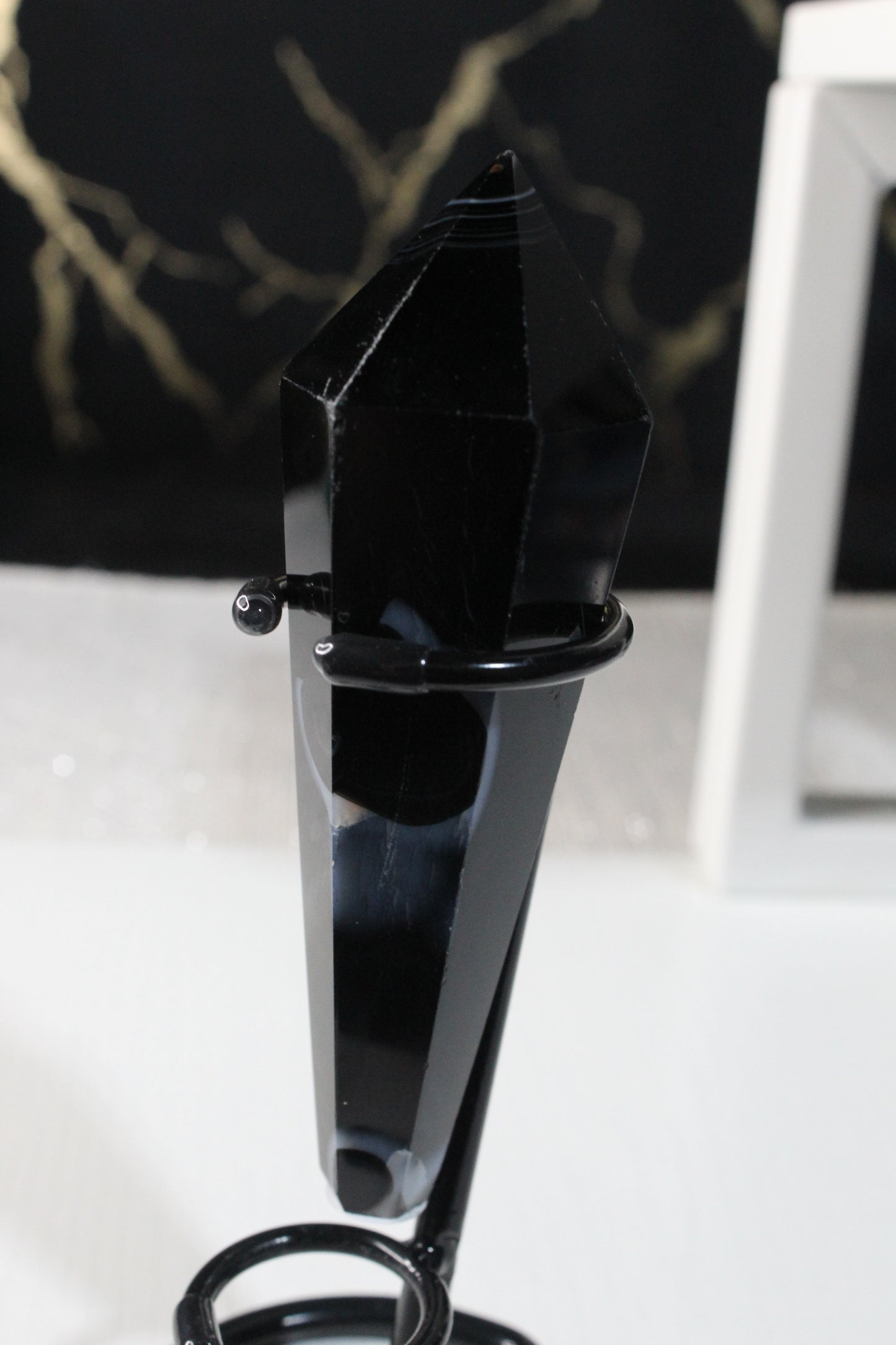 Black Striped Agate Wands