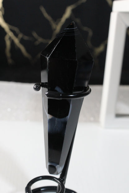 Black Striped Agate Wands