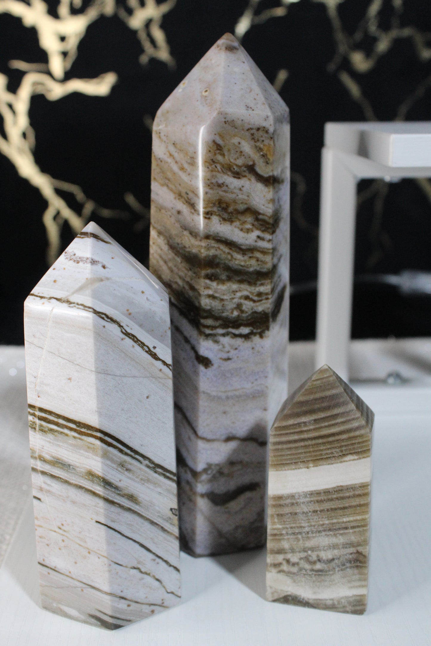 Banded Calcite Tower