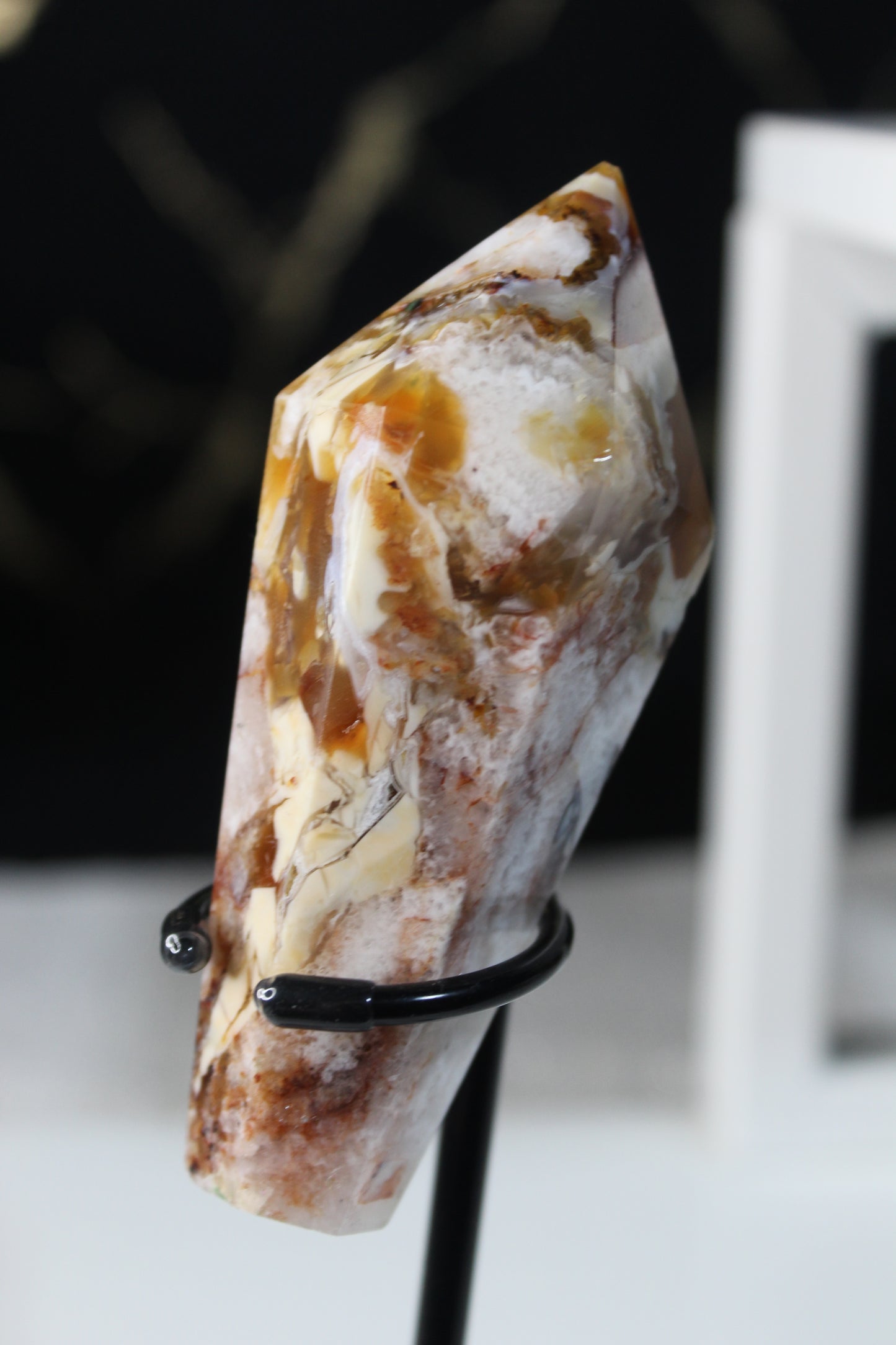 Carnelian Flower Agate Wands