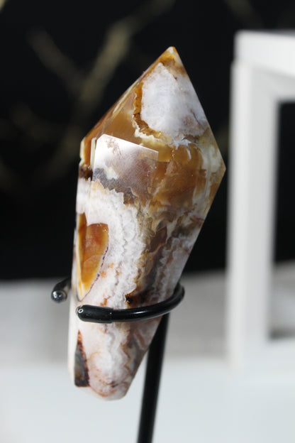 Carnelian Flower Agate Wands