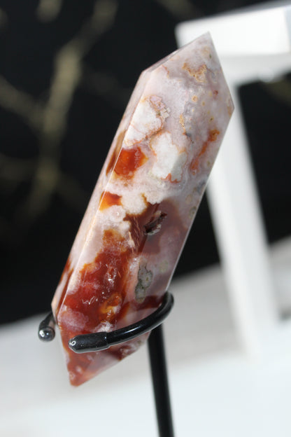 Carnelian Flower Agate Wands