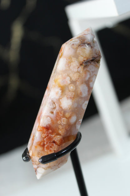 Carnelian Flower Agate Wands