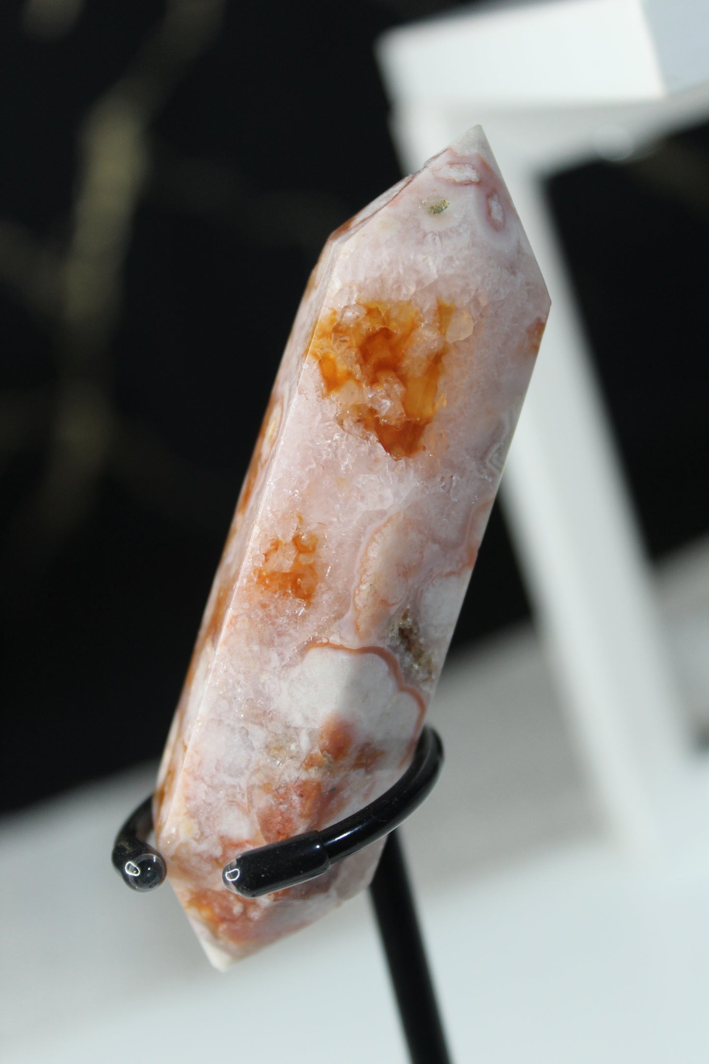 Carnelian Flower Agate Wands