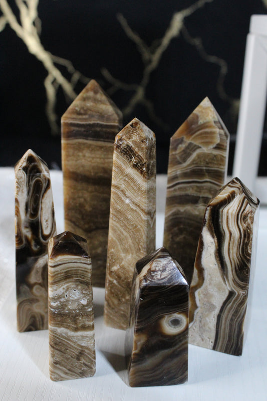 Chocolate Calcite Tower