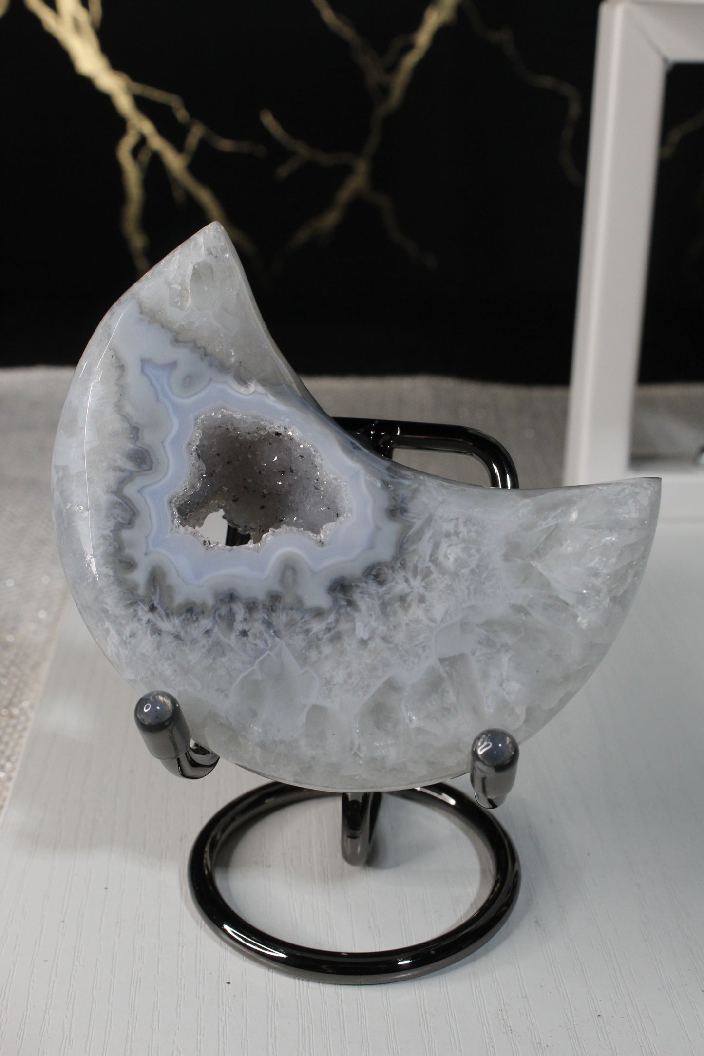 Druzy Agate Moons