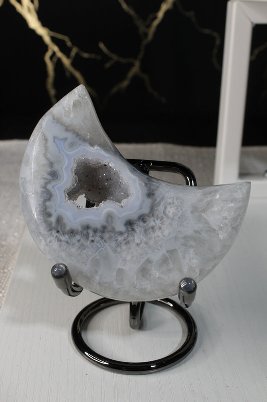 Druzy Agate Moons