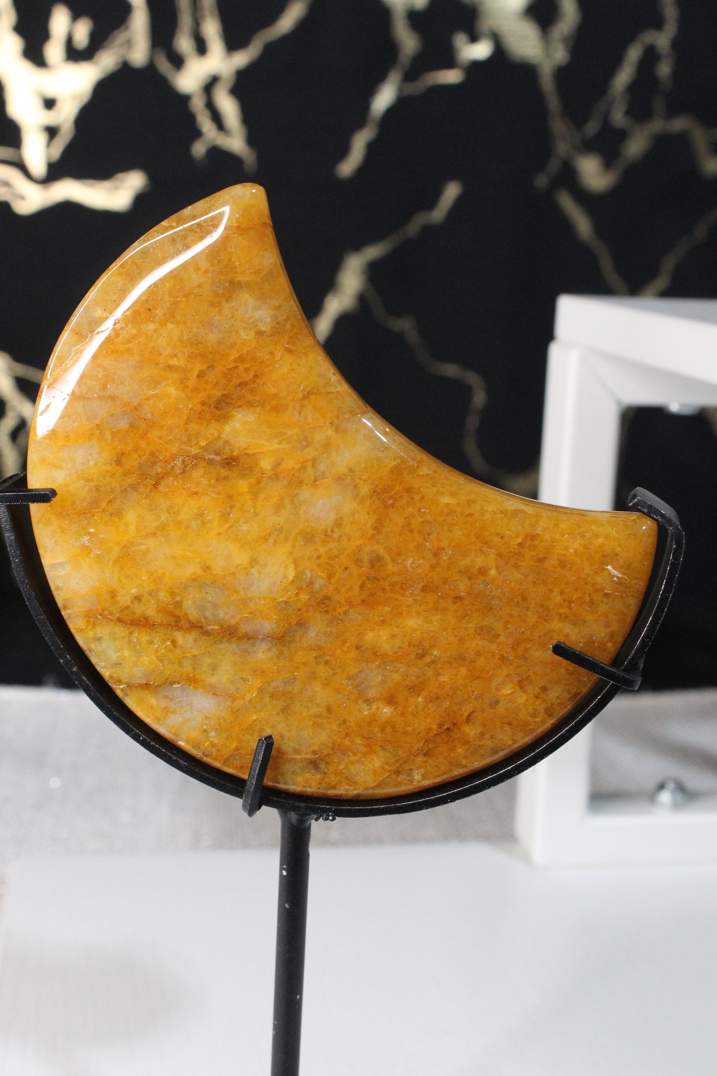 Golden Healer Quartz Moons