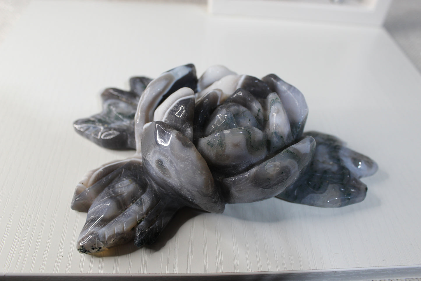 Moss Agate Flower