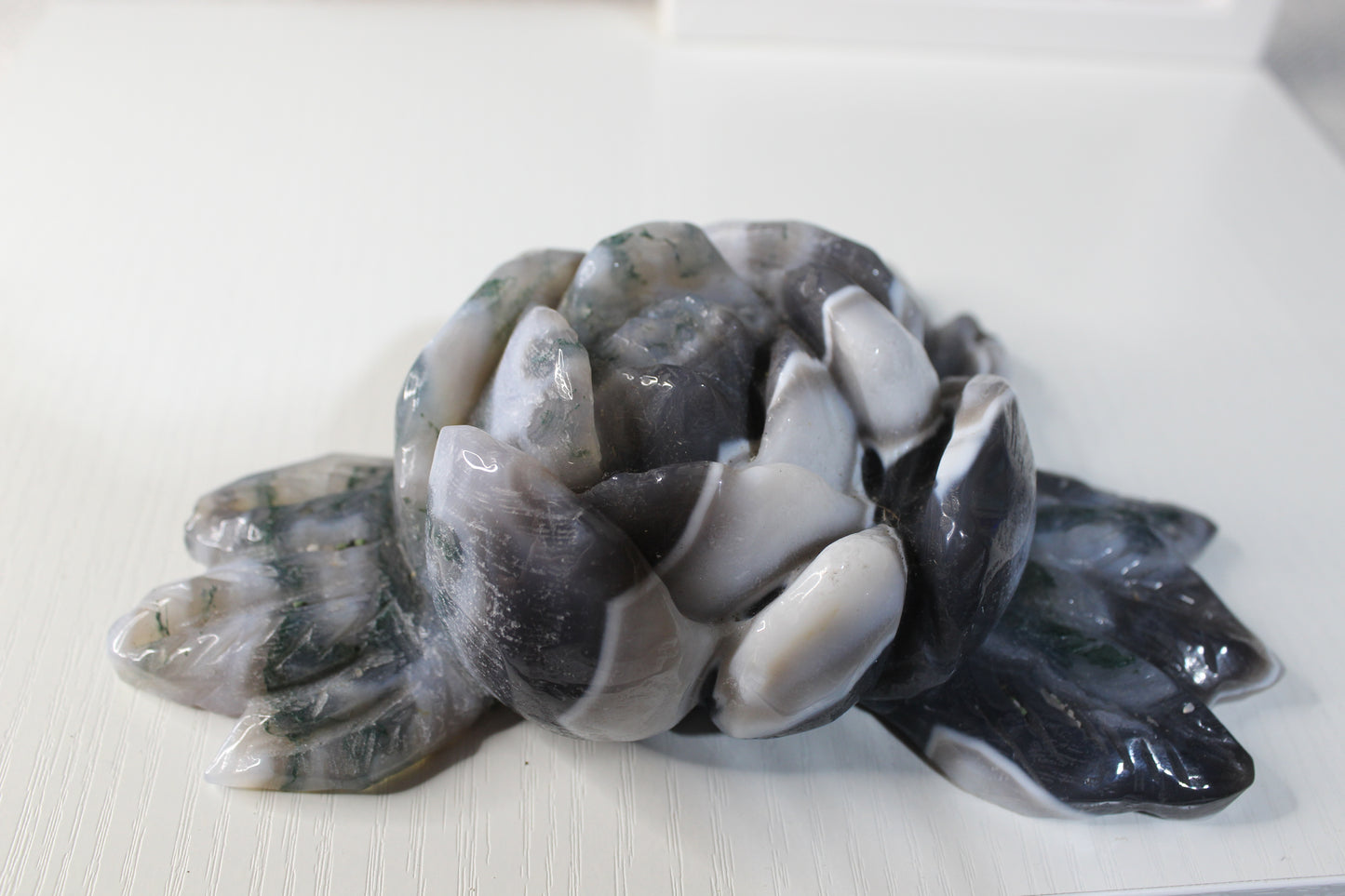 Moss Agate Flower