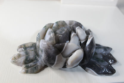 Moss Agate Flower