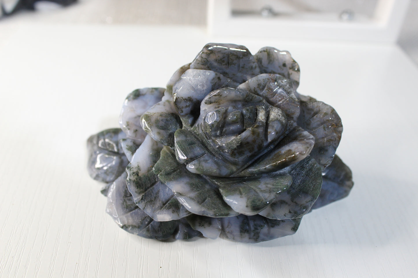 Moss Agate Flower