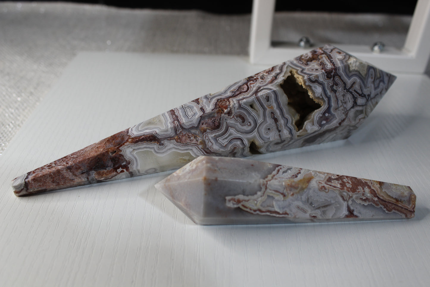 Mexican Crazy Lacy Agate Wands