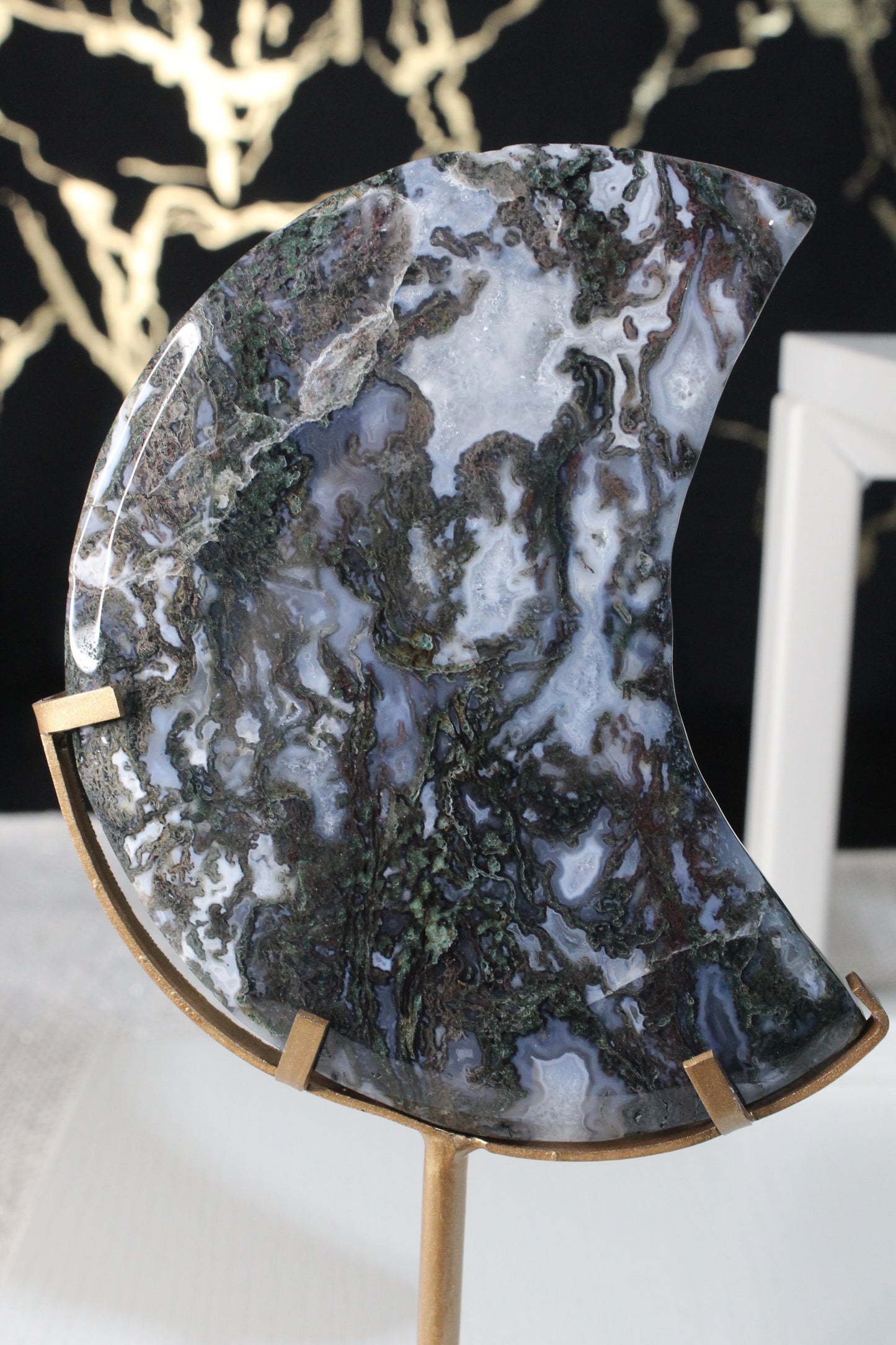 Moss Agate Moons