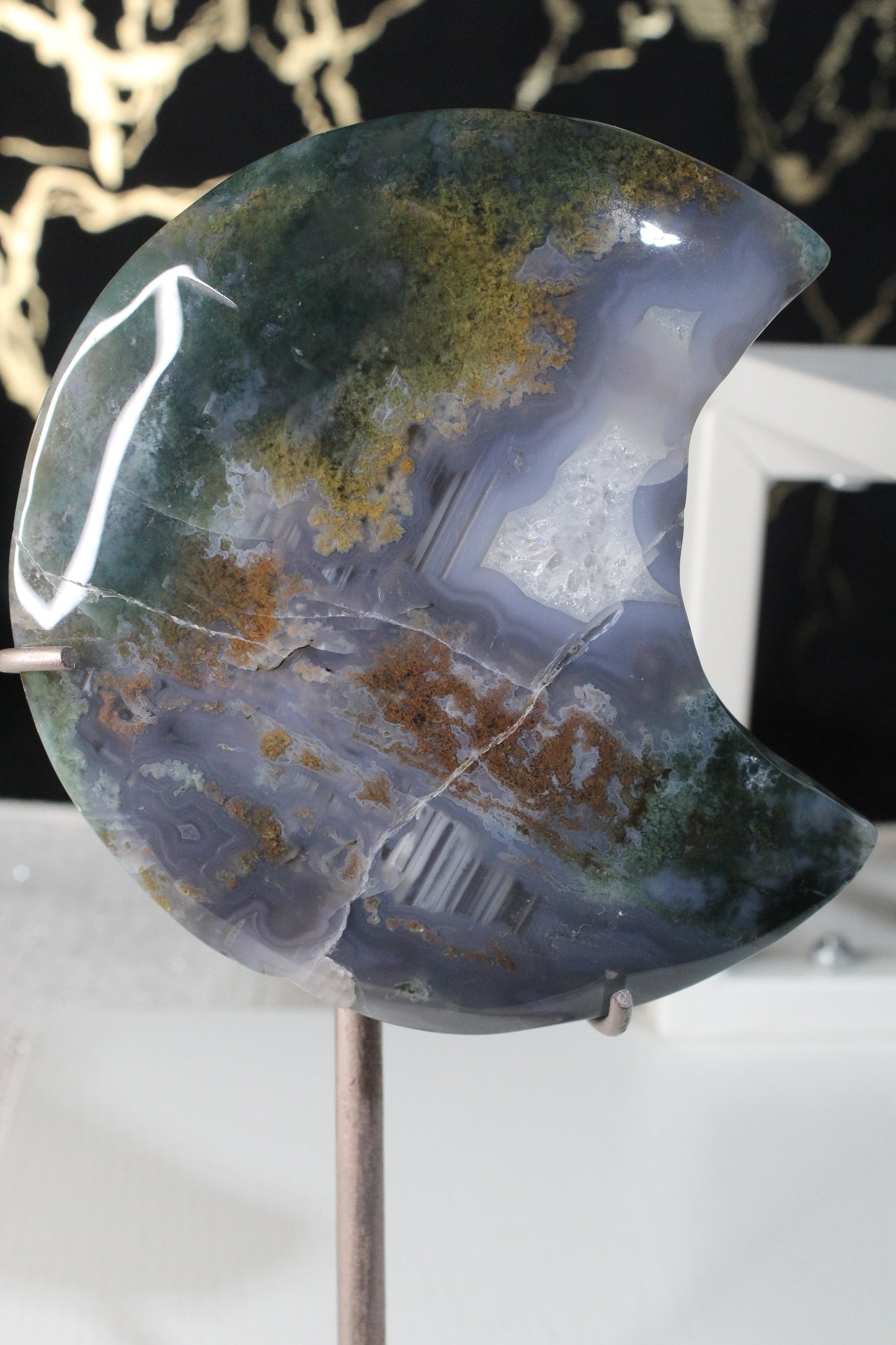 Moss Agate Moons