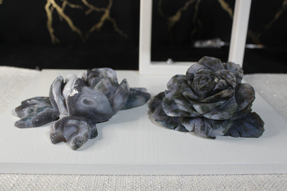 Moss Agate Flower