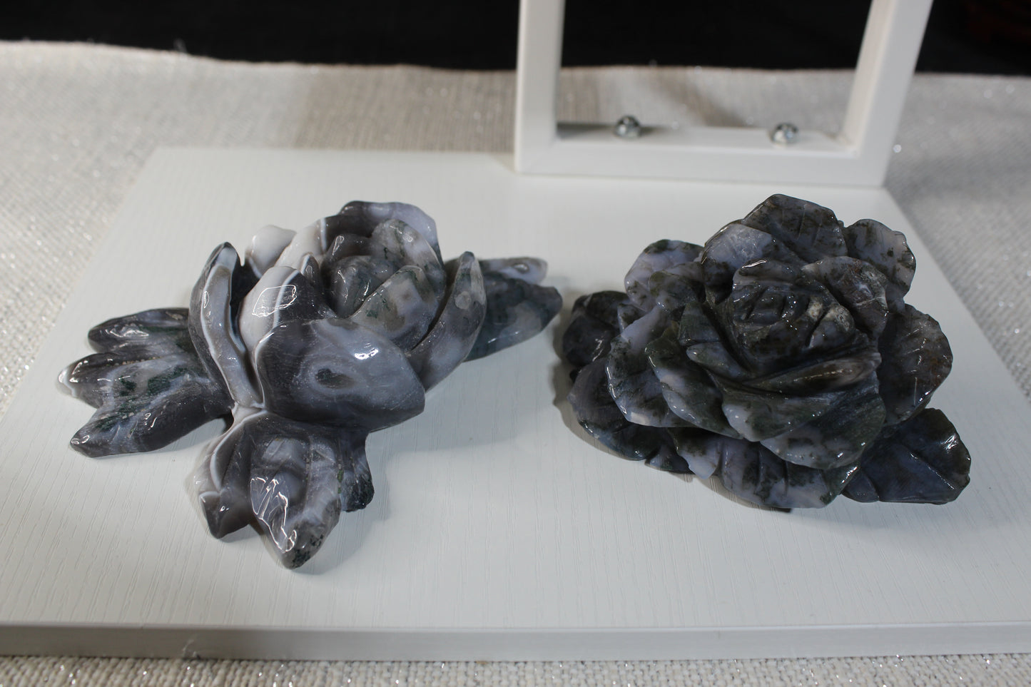 Moss Agate Flower