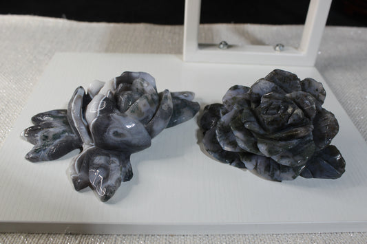 Moss Agate Flower