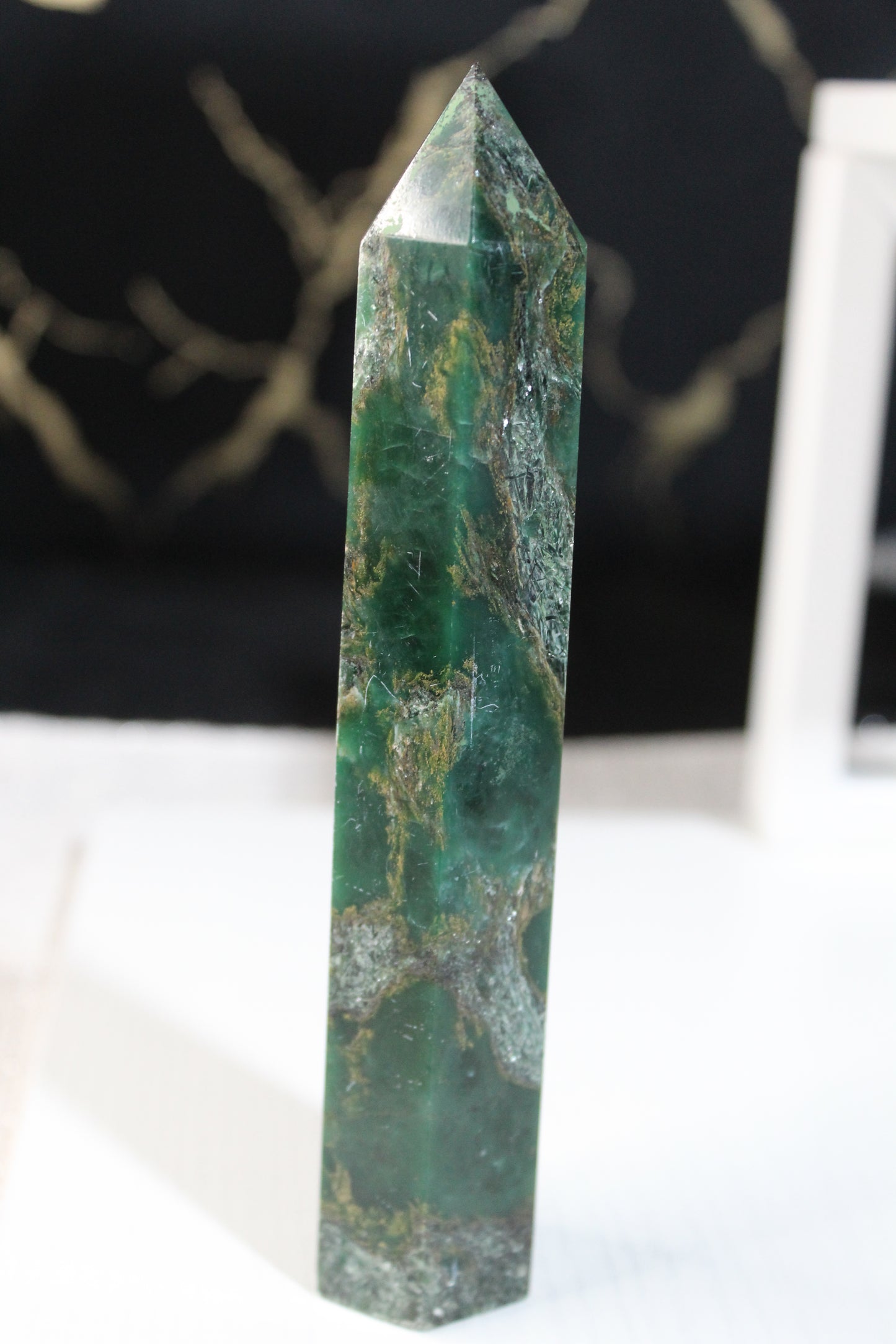 Natural Emerald Tower