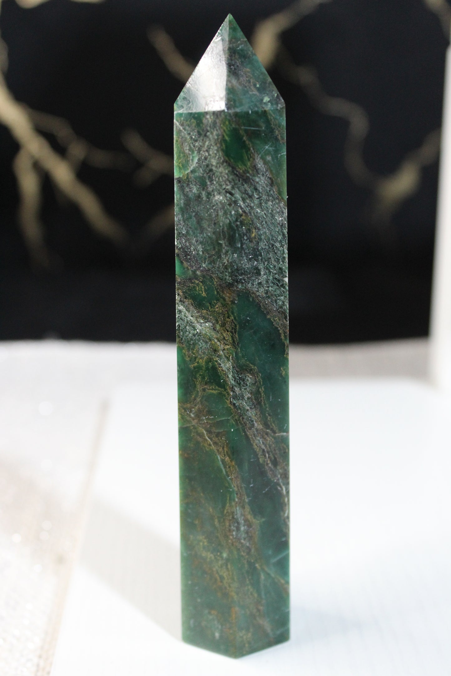 Natural Emerald Tower