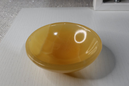 Orange Calcite Bowl