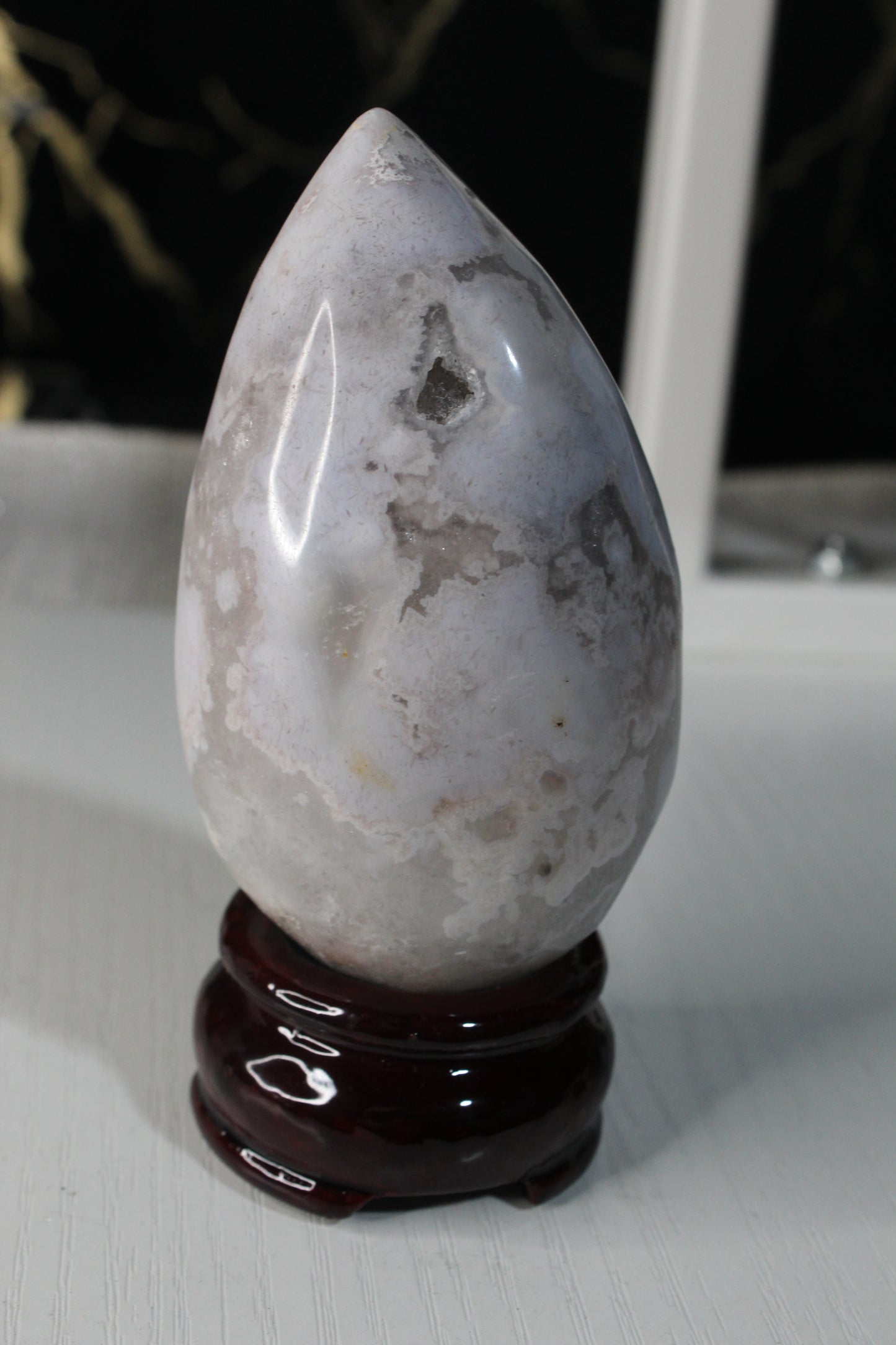 Pink Flower Agate Eggs