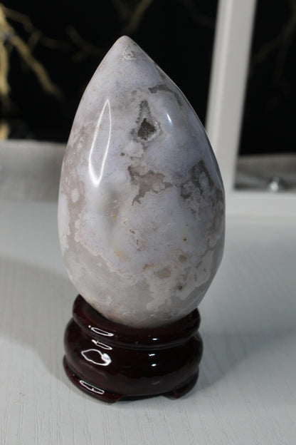 Pink Flower Agate Eggs