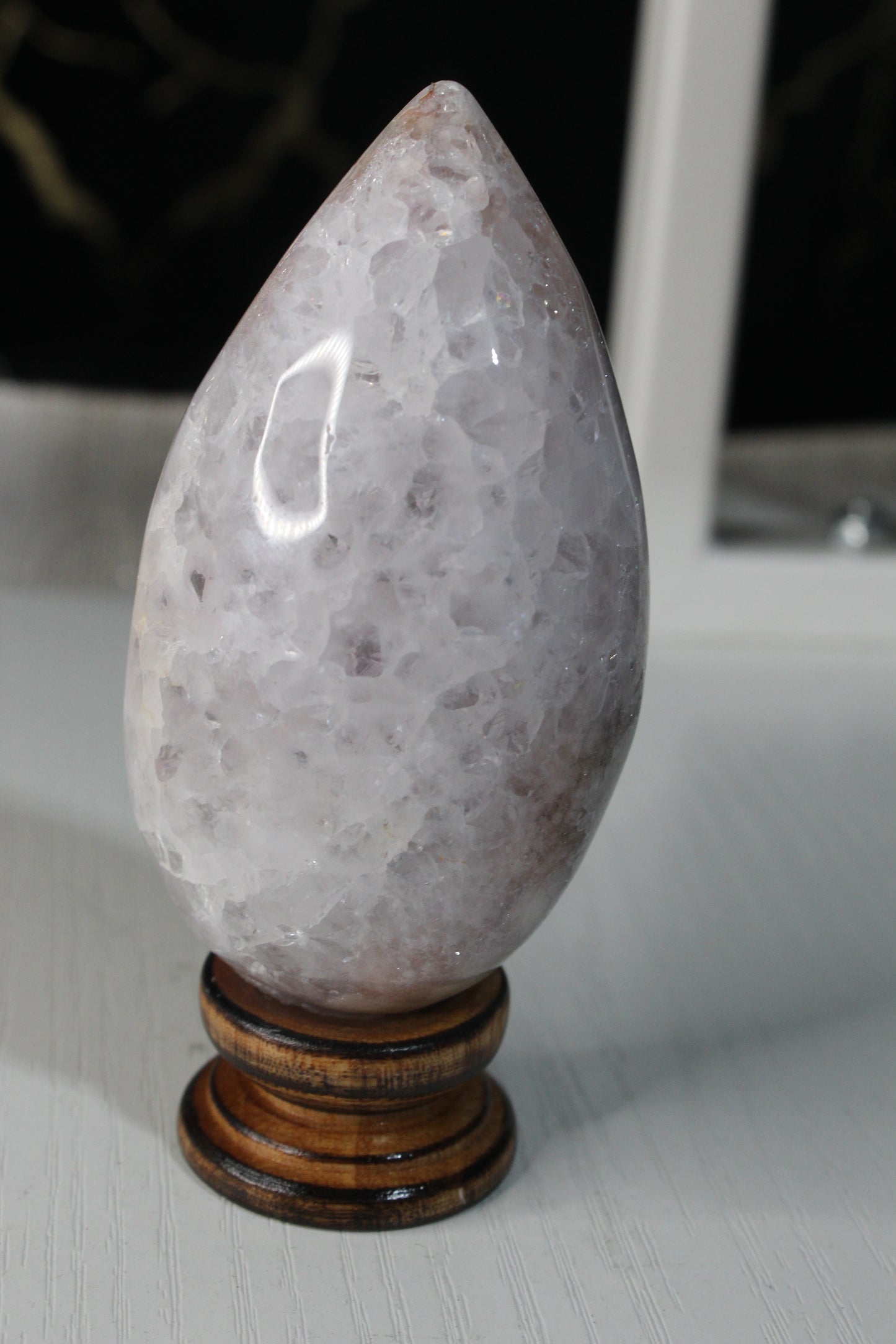 Pink Flower Agate Eggs