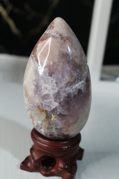 Pink Flower Agate Eggs