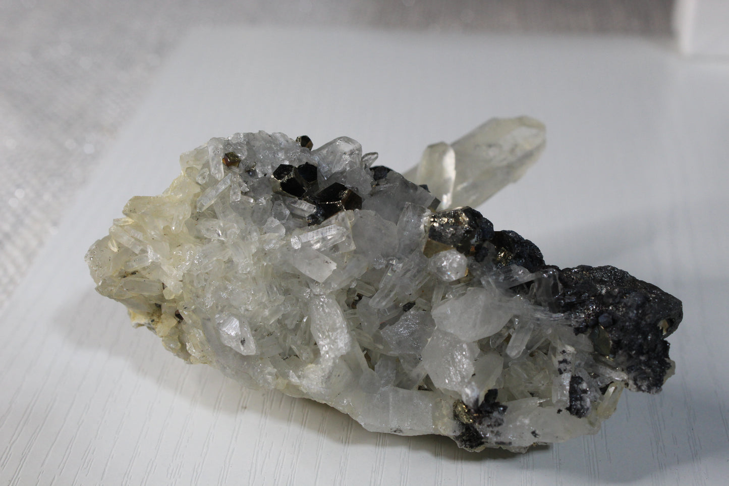 Quartz With Pyrite Geode