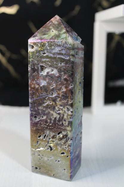 Rainbow Aura Spharlerite Tower