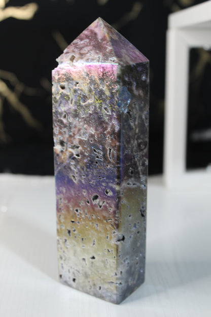 Rainbow Aura Spharlerite Tower