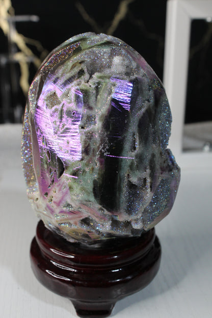 Rainbow Aura Sphalerite Eggs