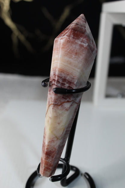 Red Banded Calcite Wands