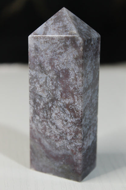 Red Moss Agate Tower
